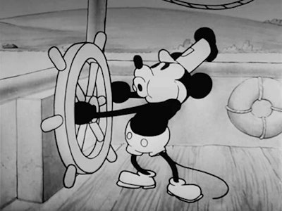 Steamboat Willie, Mickey Mouse whistling