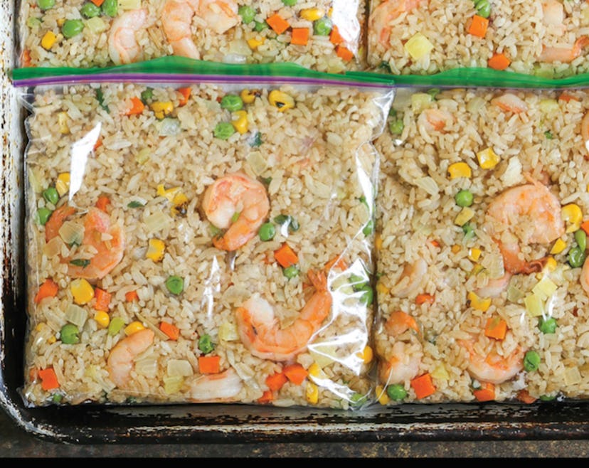 freezer shrimp fried rice recipe is a great freezer meal