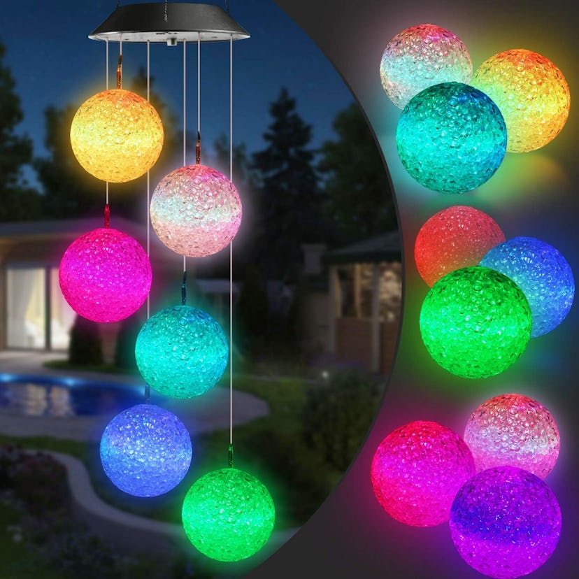 Toodour Color Changing Solar Wind Chime