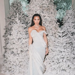 Kim Kardashian's holiday party decor