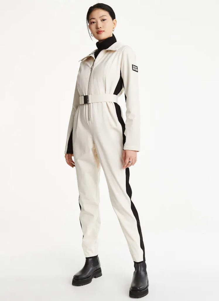 Belted One Piece Ski Jumpsuit