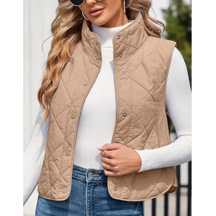 Veatzaer Womens Oversized Puffer Vest