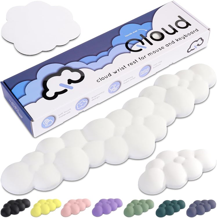 Qloud Cloud Wrist Rest for Mouse and Keyboard