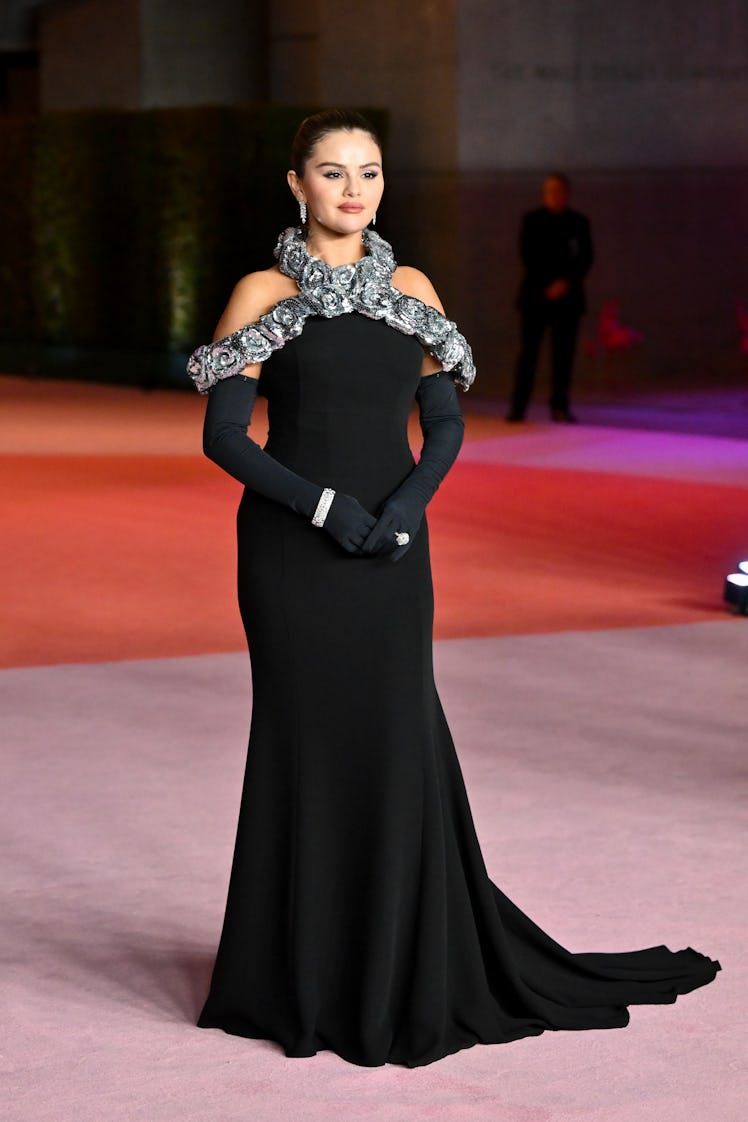 Selena Gomez at the 2023 Academy Museum Gala held at the Academy Museum of Motion Pictures on Decemb...
