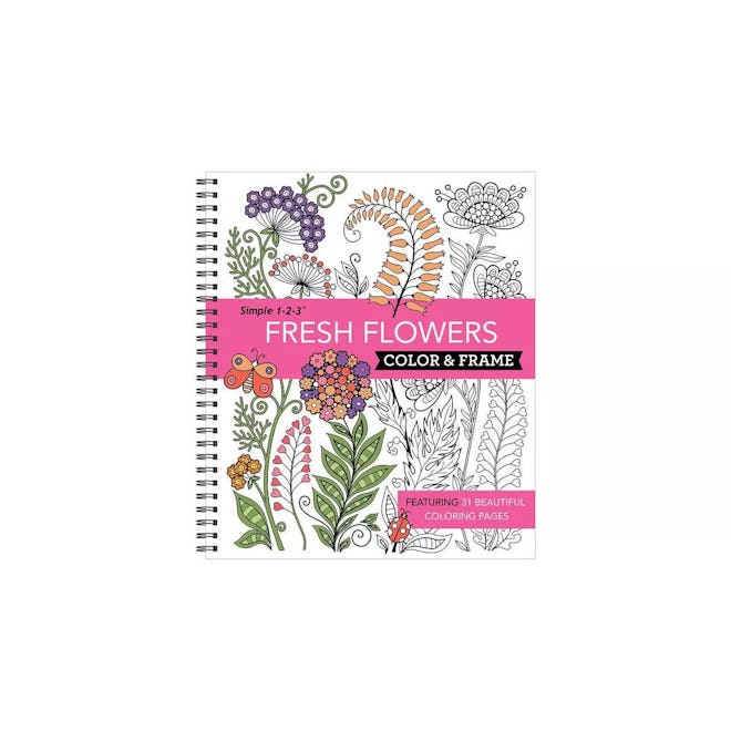 Fresh Flowers (Adult Coloring Book) 