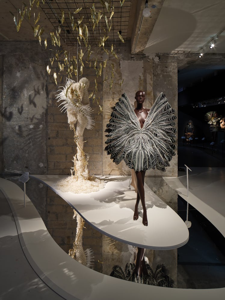 a look inside the musee des arts decoratifs iris van herpen exhibition in paris.