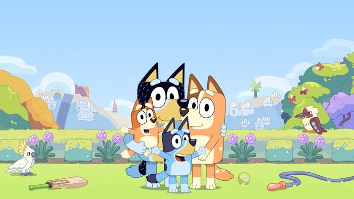The Heeler family from 'Bluey.'