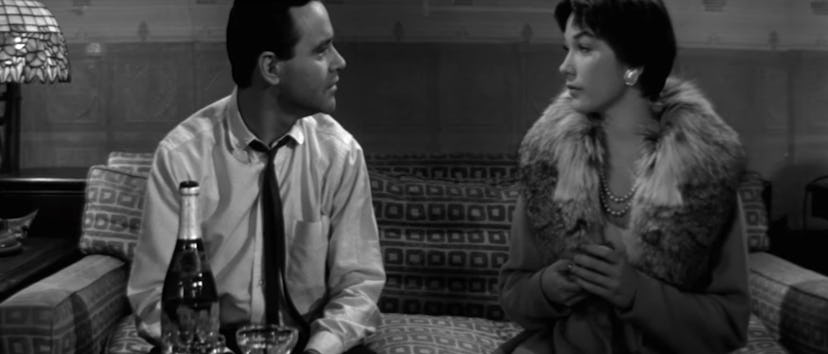 Jack Lemmon and Shirley MacLaine in 'The Apartment,' the best holiday romcom of all time.