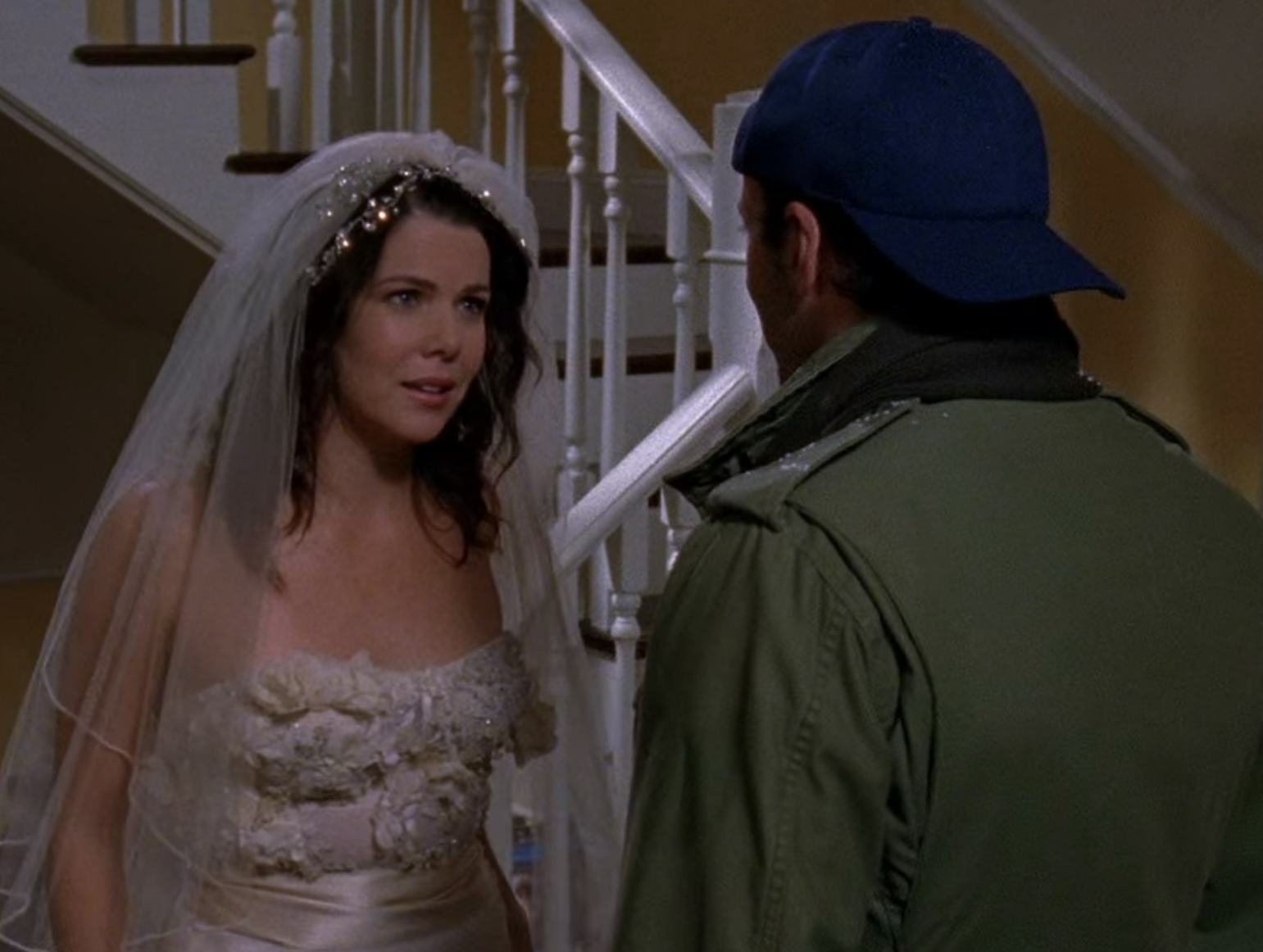 Lorelai and Luke on &lsquo;Gilmore Girls.&rsquo; Screenshot via Netflix