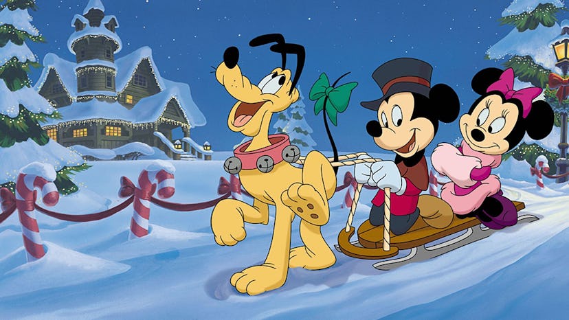 Mickey, Minnie and Pluto in Mickey's Once Upon A Christmas