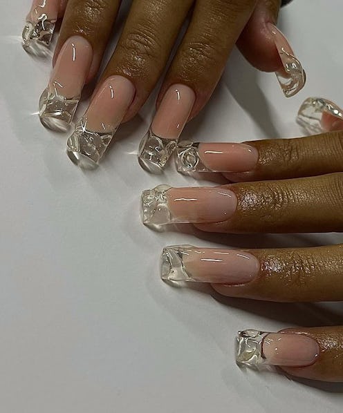 Icy nail art ideas that are so winter-coded.