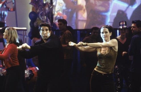David Schwimmer and Courteney Cox in the 'Friends' episode "The One With The Routine"