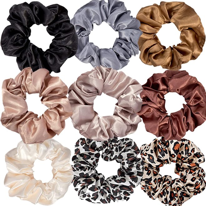 VAGA Satin Scrunchies (9 Pieces)