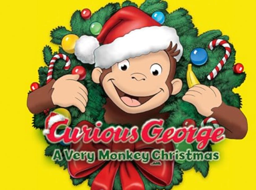 Curious George: A Very Monkey Christmas is a great pick for a calm Christmas movie for sensitive kid...