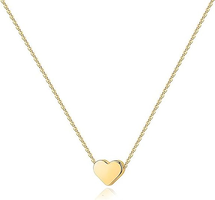 PAVOI 14K Gold Plated Heart Necklace