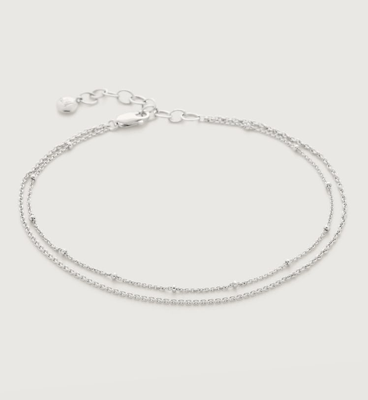 Beaded Double Chain Anklet