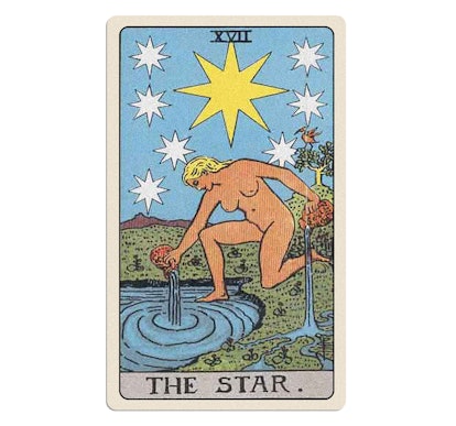Your winter 2023 tarot reading for love includes the Star.