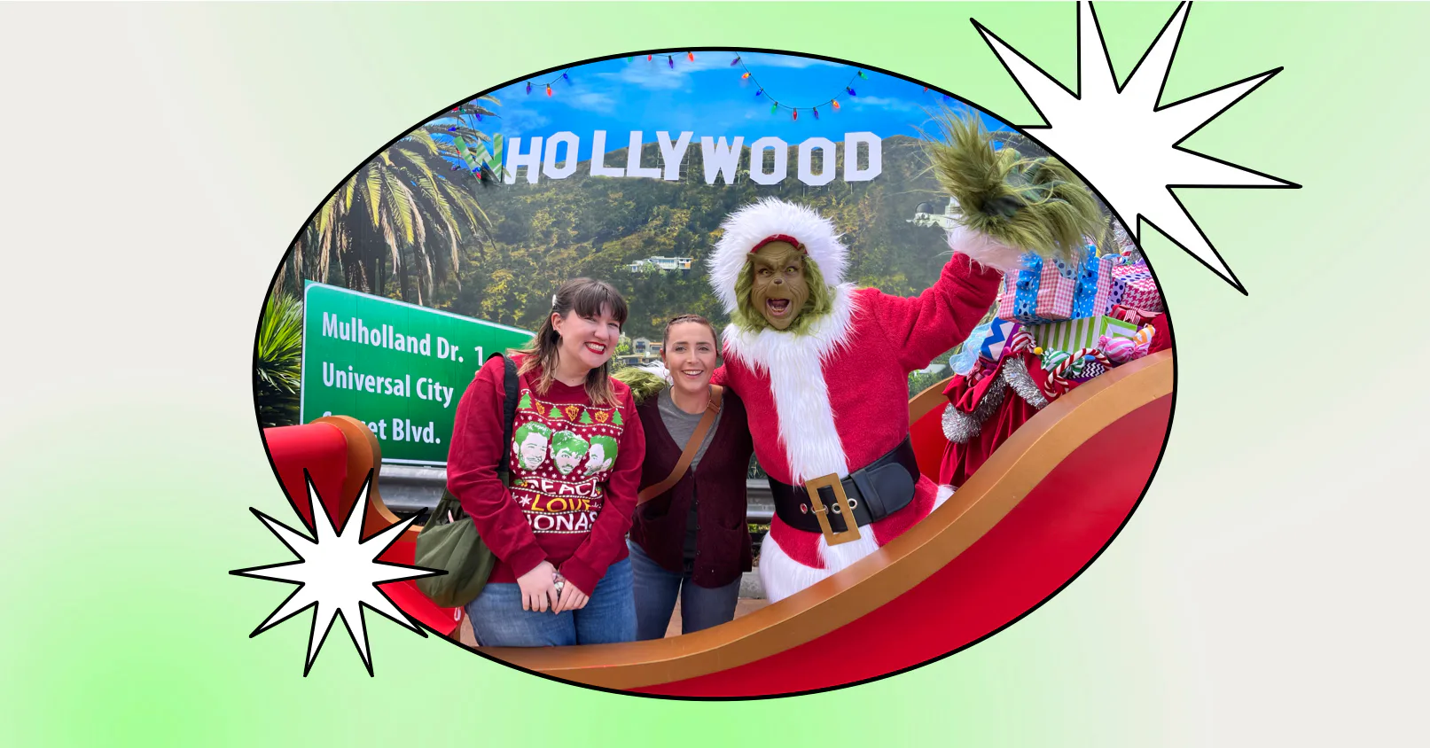 Universal studios during christmas time