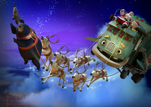 A Trash Truck Christmas is a good low-stimulation Christmas movie. 