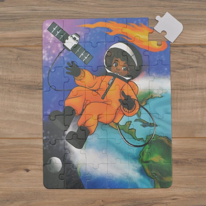 Space Explorer Puzzle (10.5in x 14in w/42 pieces)