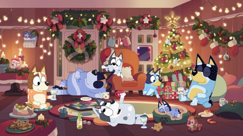 The Heeler Family celebrates Christmas together.