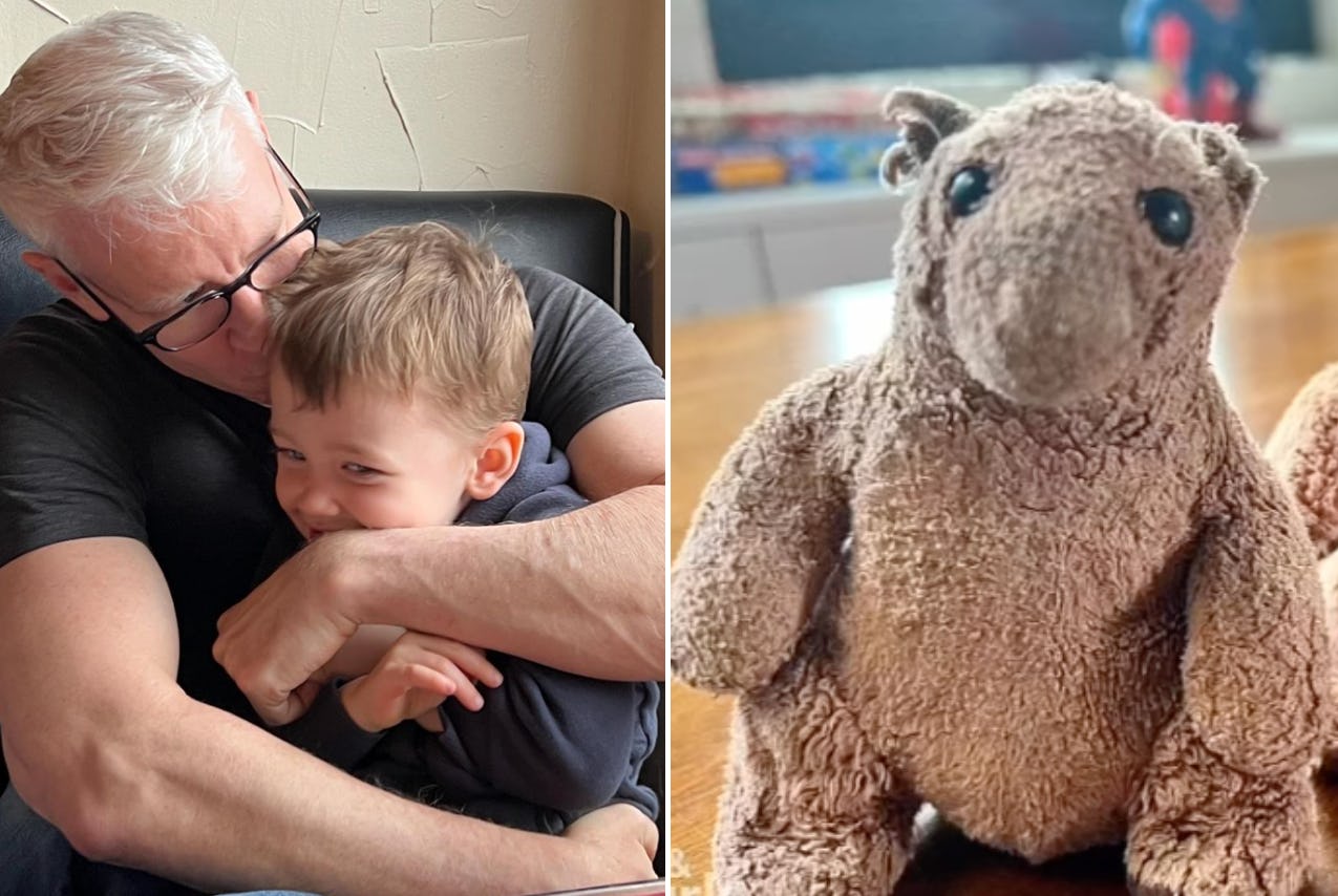 Anderson Cooper Says Son Wyatt's Teddy Bear Has Gone "Missing In Paris"