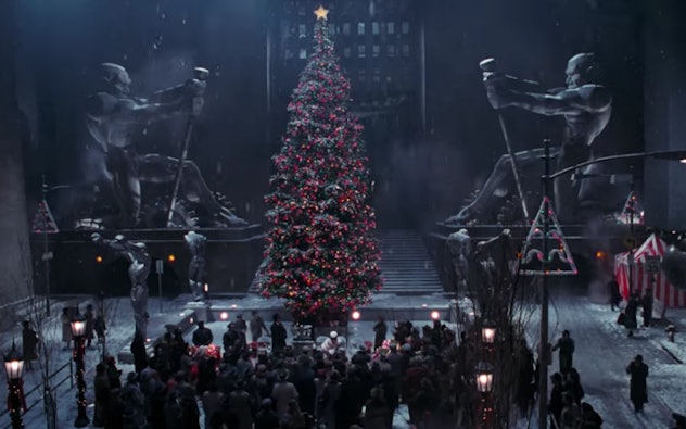 Gotham City decked out for the holidays in 'Batman Returns.'