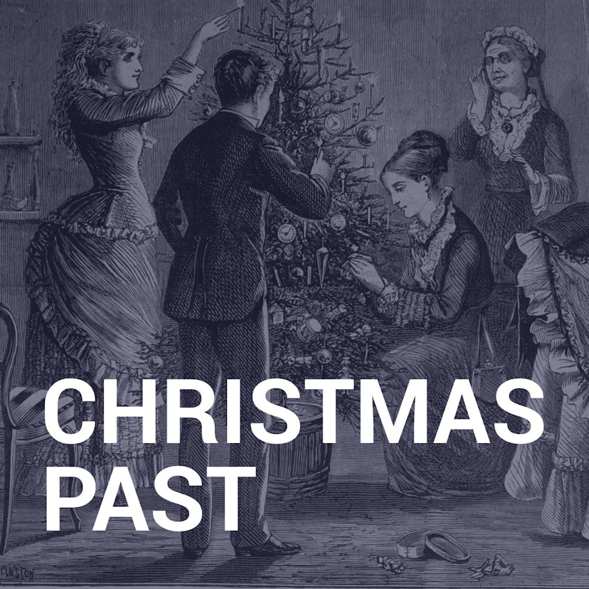 The logo for the 'Christmas Past' podcast.