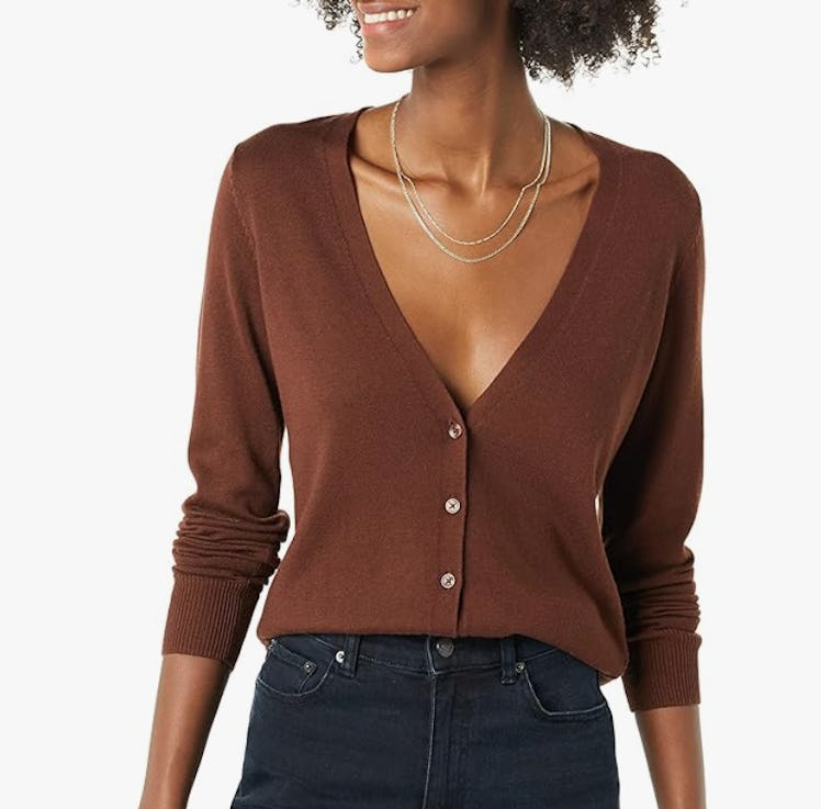 Amazon Essentials V-Neck Cardigan Sweater