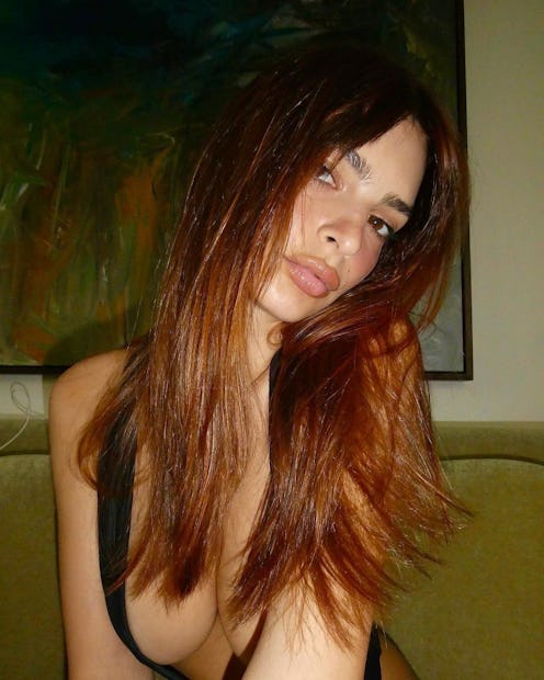 Emily Ratajkowski red hair 2023