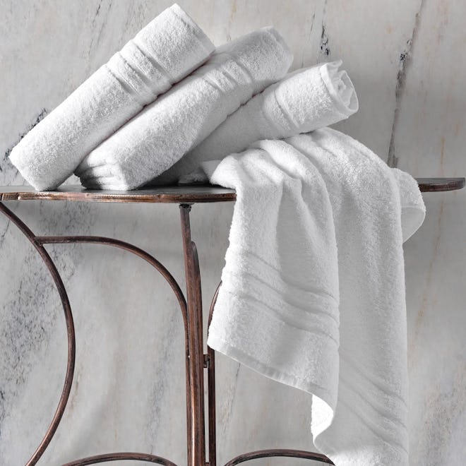 Hammam Linen Cotton Bath Towels (Set Of 4)