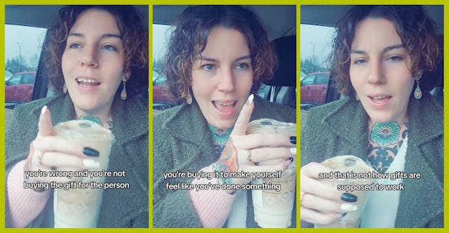 TikTok mom JB explains her stance on gifting people practical presents when they ask for them.