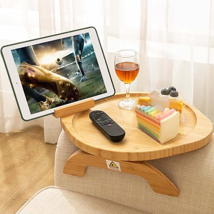 SINWANT Sofa Arm Clip on Tray Table