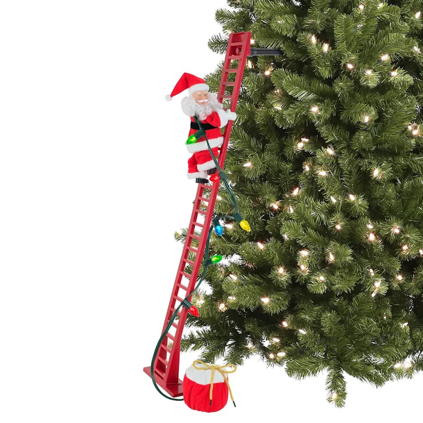 Super Climbing Santa Animated Musical Christmas Decoration