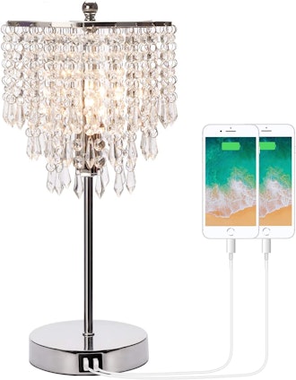 Seaside Village Touch Control Crystal Table Lamp