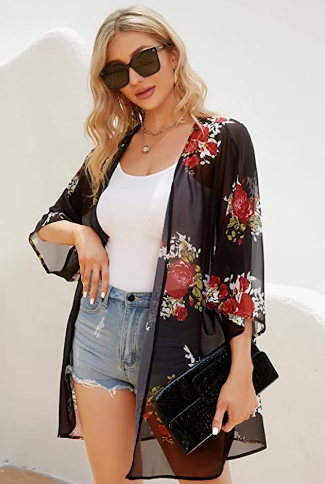 Chicgal Floral Kimono Blouse