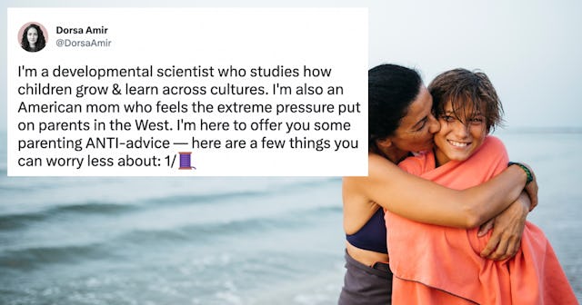 A researcher went viral on Twitter for sharing her parenting "anti-advice." 