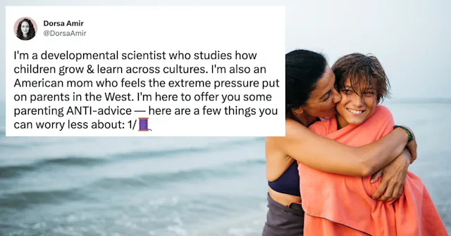 A researcher went viral on Twitter for sharing her parenting "anti-advice."