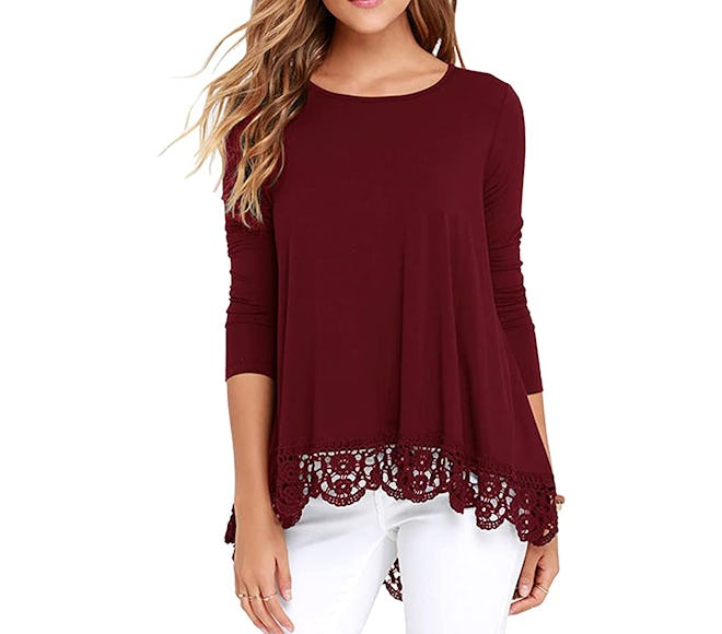 QIXING Long Sleeve Top