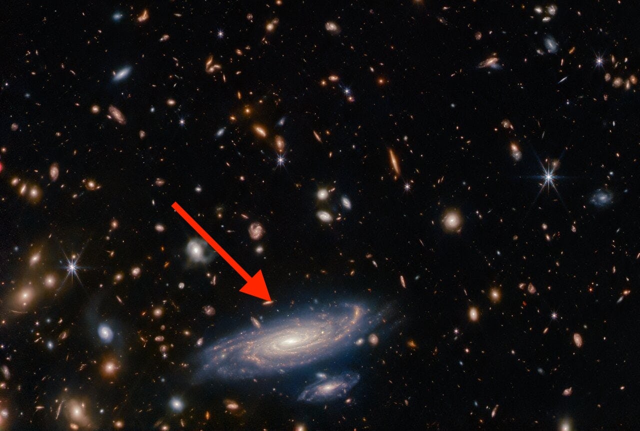 Look! New JWST Shows A Billion-Year-Old Spiral Galaxy In Stunning Detail