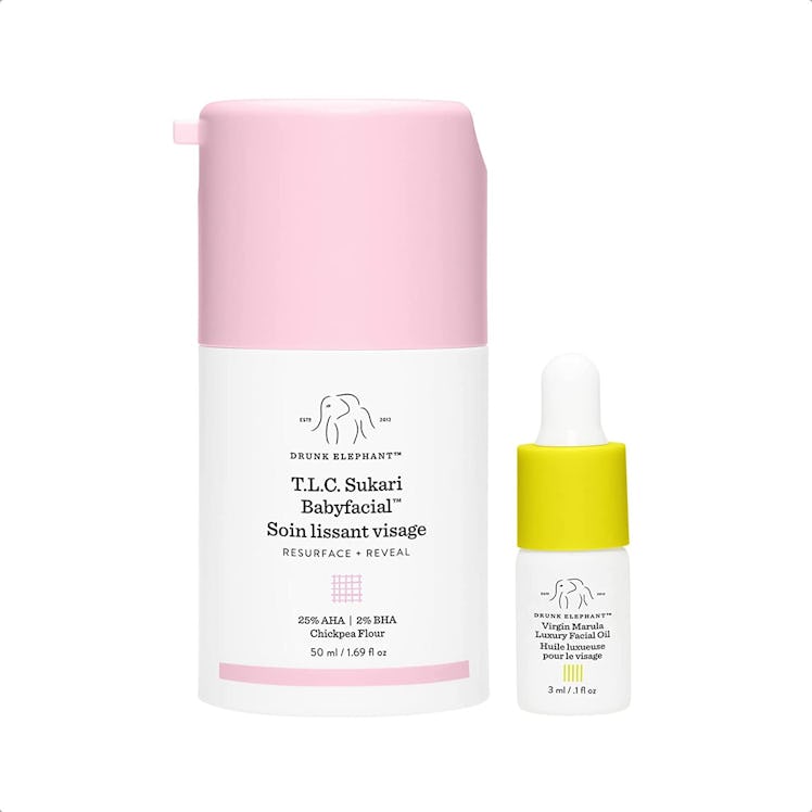 drunk elephant tlc sukari babyfacial is the best drunk elephant face mask product for acne