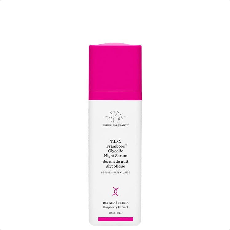 drunk elephant tlc framboos glycolic night serum is the best drunk elephant serum product for acne