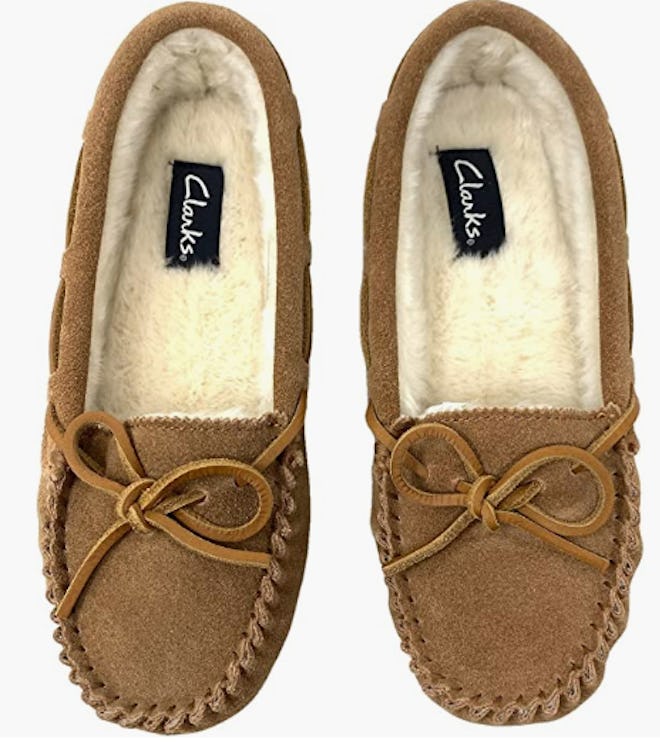 Clarks Suede Moccasin Slipper