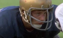 Sean Astin in 'Rudy,' a great football movie for families.