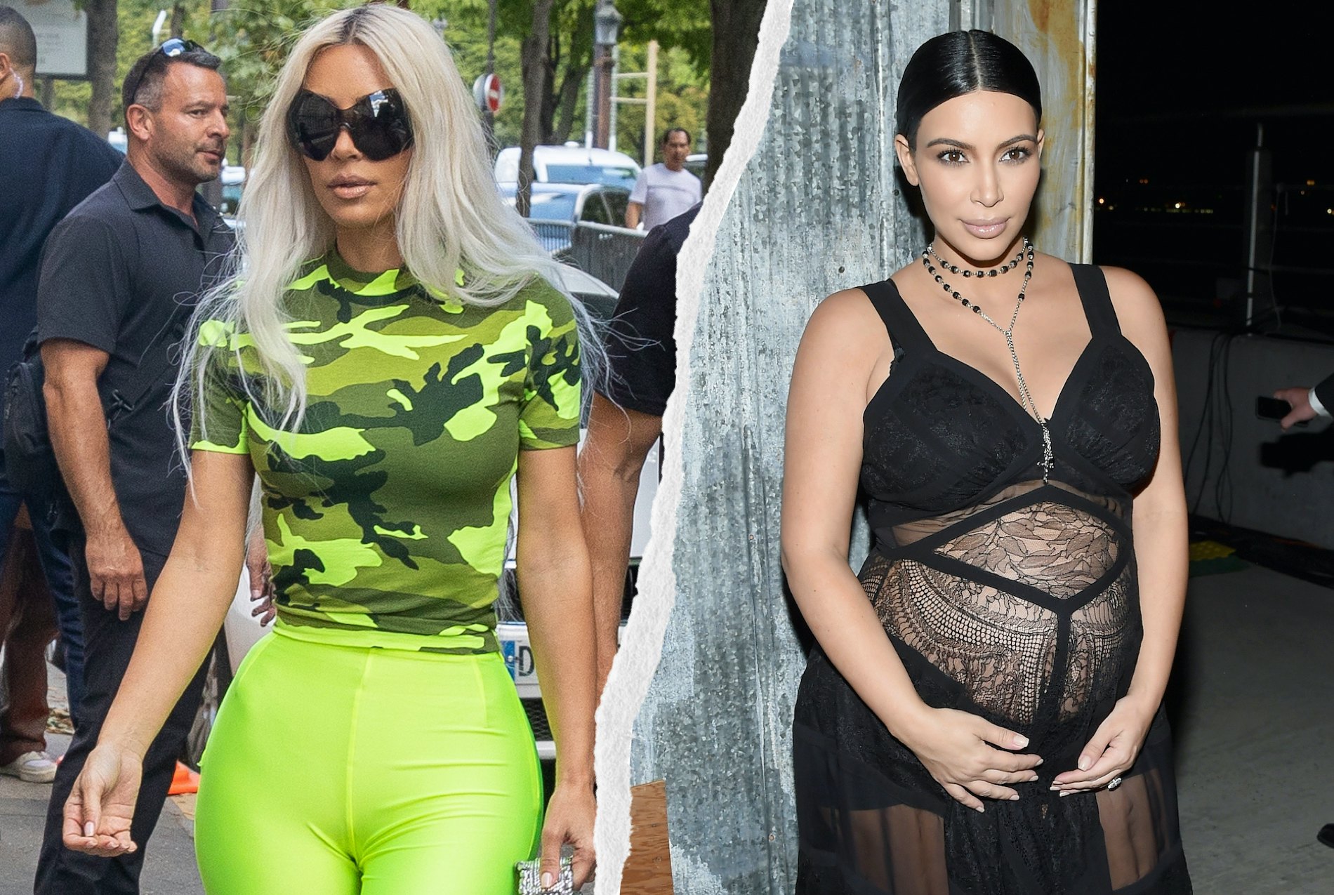Kim Kardashian Wears See-Through Leggings at NY Fashion Week