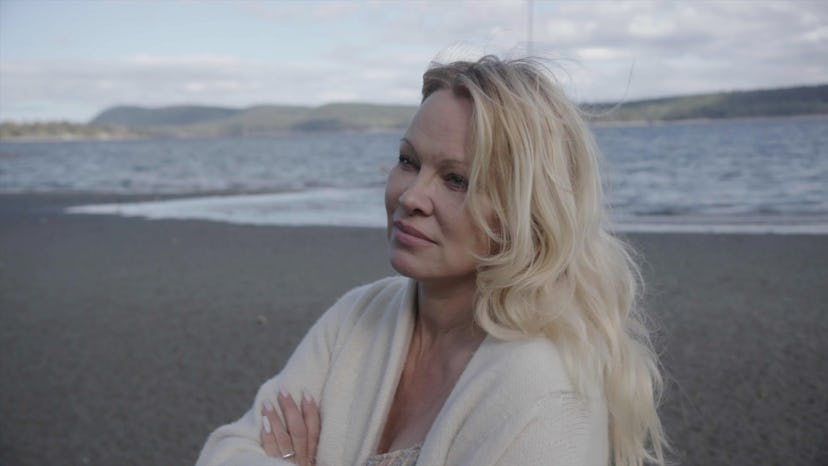 Pamela Anderson interviewed for the Netflix documentary Pamela A Love Story