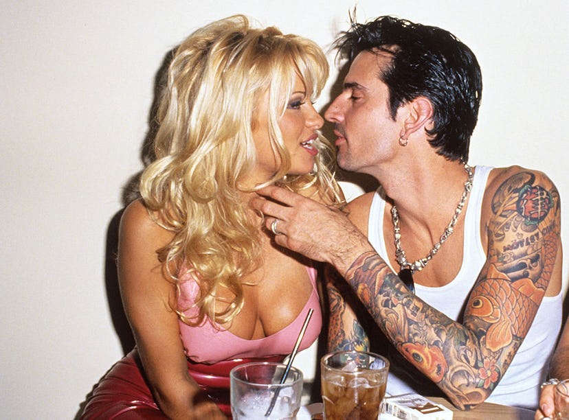 Pamela Anderson and her husband Tommy Lee in 1996.