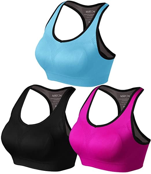 Match Sports Bras (3-Pack)