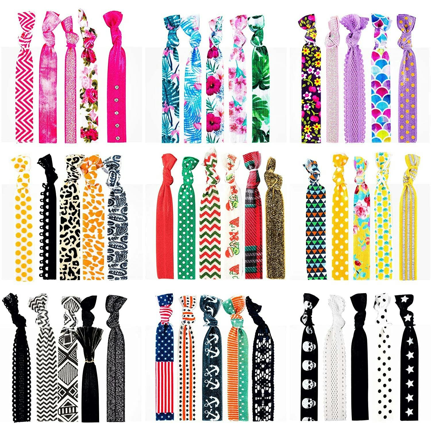 79STYLE Elastic Hair Ties (46-Pack)