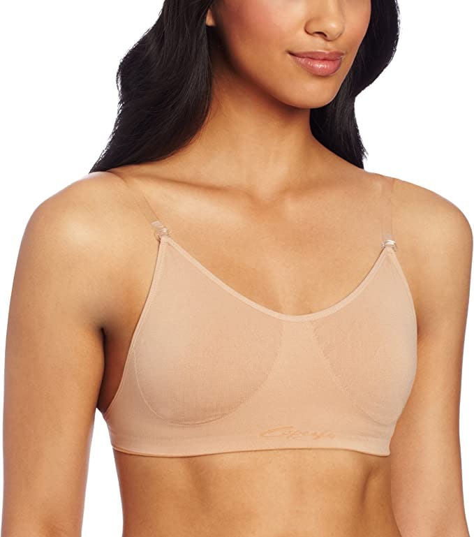 Capezio Seamless Clear Back Bra With Transition Straps